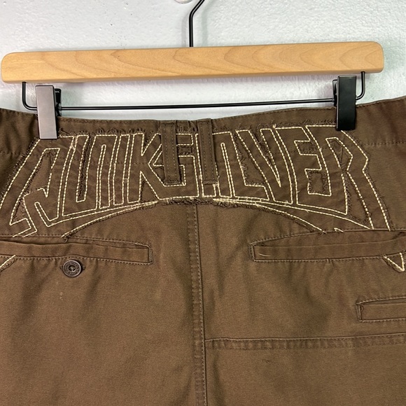 Quiksilver Brown Flat Front Shorts 32 - Picture 6 of 7